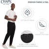image:imageChaps Mens Everyday Regular Fit Comfortable Fleece Lined Jogger Sweatpants S2XLAmerican Black