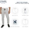 image:imageChaps Mens Everyday Regular Fit Comfortable Fleece Lined Jogger Sweatpants S2XLLight Gray Heather
