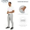 image:imageChaps Mens Everyday Regular Fit Comfortable Fleece Lined Jogger Sweatpants S2XLLight Gray Heather