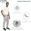 image:imageChaps Mens Everyday Regular Fit Comfortable Fleece Lined Jogger Sweatpants S2XLLight Gray Heather