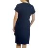 image:imageChaps Womens Short Sleeves Crewneck Knit Dress US Alpha Large Regular Regular Navy