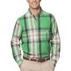 image:imageChaps Mens Woven Plaid Button Down Long Sleeve Shirt Green Medium