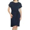 image:imageChaps Womens Short Sleeves Crewneck Knit Dress US Alpha Large Regular Regular Navy