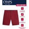image:imageChaps Boys Shorts  Flex Waistband Stretch Twill Boys Chino Shorts  Casual Uniform Khaki Shorts for BoysNantucket Red
