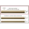 image:imageExclusive Home Curtains Rings 1 Curtain Rod and Coordinating Finial Set Matte White Adjustable 66120Gold