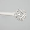image:imageExclusive Home Curtains Rings 1 Curtain Rod and Coordinating Finial Set Matte White Adjustable 66120Matte White