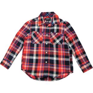 image:imageChaps Boys amp Toddler Plaid Flannel Buttonup LongSleeve Shirt 4 Bright Pop Big Check