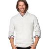 image:imageChaps Mens Donegal Classic Fit Textured Shawl Collar Long Sleeve Sweater Arrow Heather Small