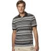 image:imageChaps Mens ClassicFit Striped Jacquard ShortSleeve Polo Faded Black Rug Small
