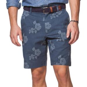 image:imageChaps Mens Floral Print FlatFront Shorts Sailfish Navy 30