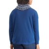image:imageChaps Womens Plus Size Main Cabin Long Sleeve Knit Top Blue 2X