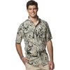 image:imageChaps Mens ShortSleeve Crosshatch Fern ButtonDown Shirt Small Faded Black Rug