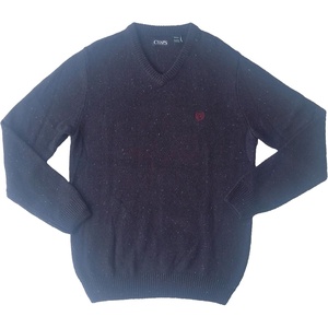 image:imageChaps Mens Kent VNeck Sweater Small Navy