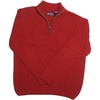 image:imageChaps Mens Fashion 14 Zip Solid Color Snowflake Texture Sweater XL Red