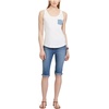image:imageChaps Womens StripedPocket Tank Top White Large
