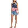 image:imageChaps Womens Petite TieDye Flag Graphic Tank Top Multi Petite Large
