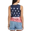 image:imageChaps Womens Petite TieDye Flag Graphic Tank Top Multi Petite Large