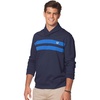 image:imageChaps Mens Highland Beach ClassicFit ChestStriped ShawlCollar Shirt XLarge Newport Navy