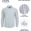 image:imageChaps Mens Classic Fit Long Sleeve Button Down Oxford ShirtEvergreen Stripe
