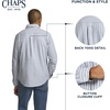 image:imageChaps Mens Classic Fit Long Sleeve Button Down Oxford ShirtEvergreen Stripe
