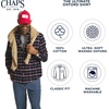 image:imageChaps Mens Classic Fit Long Sleeve Button Down Oxford ShirtInk Blue Plaid