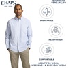 image:imageChaps Mens Classic Fit Long Sleeve Button Down Oxford ShirtOxford Blue Stripe