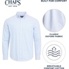 image:imageChaps Mens Classic Fit Long Sleeve Button Down Oxford ShirtOxford Blue Stripe