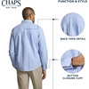 image:imageChaps Mens Classic Fit Long Sleeve Button Down Oxford ShirtPalace Blue