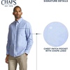 image:imageChaps Mens Classic Fit Long Sleeve Button Down Oxford ShirtPalace Blue