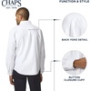 image:imageChaps Mens Classic Fit Long Sleeve Button Down Oxford ShirtWhite
