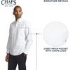 image:imageChaps Mens Classic Fit Long Sleeve Button Down Oxford ShirtWhite