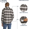 image:imageChaps Mens Classic Fit Long Sleeve Button Down Oxford ShirtWhite Sand Plaid