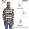 image:imageChaps Mens Classic Fit Long Sleeve Button Down Oxford ShirtWhite Sand Plaid