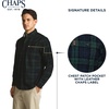 image:imageChaps Mens Classic Fit Long Sleeve Button Down Plaid Corudroy ShirtPine Plaid