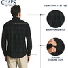 image:imageChaps Mens Classic Fit Long Sleeve Button Down Plaid Corudroy ShirtPine Plaid