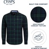 image:imageChaps Mens Classic Fit Long Sleeve Button Down Plaid Corudroy ShirtPine Plaid