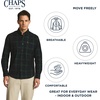image:imageChaps Mens Classic Fit Long Sleeve Button Down Plaid Corudroy ShirtPine Plaid