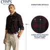 image:imageChaps Mens Classic Fit Long Sleeve Button Down Plaid Corudroy ShirtScarlet Plaid
