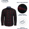 image:imageChaps Mens Classic Fit Long Sleeve Button Down Plaid Corudroy ShirtScarlet Plaid