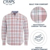 image:imageChaps Mens Classic Fit Long Sleeve Button Down Plaid Corudroy ShirtWinter White Plaid