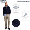 image:imageChaps Mens Classic Fit Ultra Soft Scotland Fleece Quarter Zip SweatshirtAmerican Navy