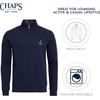 image:imageChaps Mens Classic Fit Ultra Soft Scotland Fleece Quarter Zip SweatshirtAmerican Navy