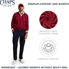 image:imageChaps Mens Classic Fit Ultra Soft Scotland Fleece Quarter Zip SweatshirtDeep Mahogany