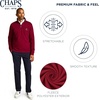 image:imageChaps Mens Classic Fit Ultra Soft Scotland Fleece Quarter Zip SweatshirtDeep Mahogany