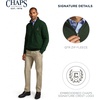 image:imageChaps Mens Classic Fit Ultra Soft Scotland Fleece Quarter Zip SweatshirtMountain View Green