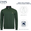 image:imageChaps Mens Classic Fit Ultra Soft Scotland Fleece Quarter Zip SweatshirtMountain View Green