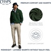 image:imageChaps Mens Classic Fit Ultra Soft Scotland Fleece Quarter Zip SweatshirtMountain View Green