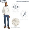 image:imageChaps Mens Classic Fit Ultra Soft Scotland Fleece Quarter Zip SweatshirtOatmeal Heather