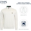 image:imageChaps Mens Classic Fit Ultra Soft Scotland Fleece Quarter Zip SweatshirtOatmeal Heather