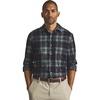 image:imageChaps Mens Classic Fit Long Sleeve Button Down Plaid Corudroy ShirtNavy Plaid
